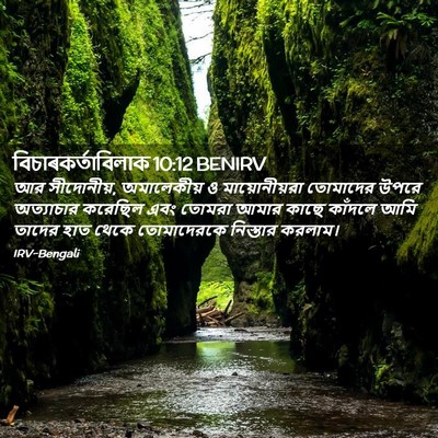 Picture 02 - বিচাৰকর্তাবিলাক 10:12 BENIRV - আর সীদোনীয়, - Bible Verse Picture
