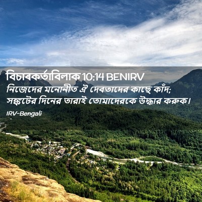 Picture 02 - বিচাৰকর্তাবিলাক 10:14 BENIRV - নিজেদের মনোনীত ঐ - Bible Verse Picture