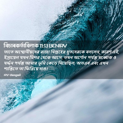 Picture 02 - বিচাৰকর্তাবিলাক 11:13 BENIRV - তাতে অম্মোনীয়দের - Bible Verse Picture