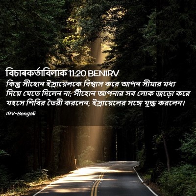 Picture 02 - বিচাৰকর্তাবিলাক 11:20 BENIRV - কিন্তু সীহোন - Bible Verse Picture