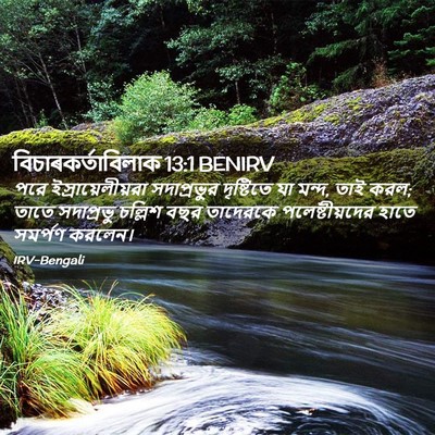 Picture 02 - বিচাৰকর্তাবিলাক 13:1 BENIRV - পরে - Bible Verse Picture
