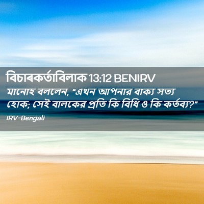 Picture 02 - বিচাৰকর্তাবিলাক 13:12 BENIRV - মানোহ বললেন, “এখন - Bible Verse Picture