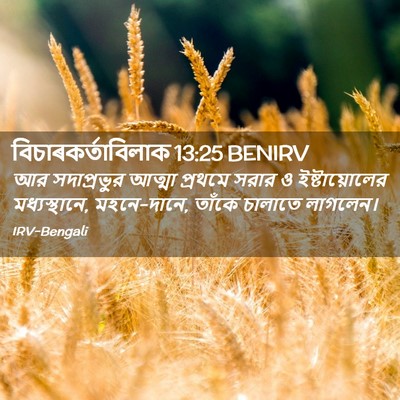 Picture 02 - বিচাৰকর্তাবিলাক 13:25 BENIRV - আর সদাপ্রভুর - Bible Verse Picture