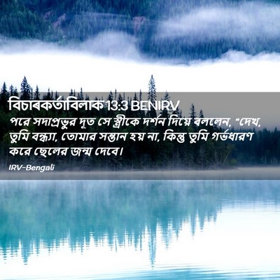 Picture 02 - বিচাৰকর্তাবিলাক 13:3 BENIRV - পরে সদাপ্রভুর দূত - Bible Verse Picture