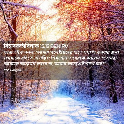 Picture 02 - বিচাৰকর্তাবিলাক 15:12 BENIRV - তারা তাঁকে বলল, - Bible Verse Picture