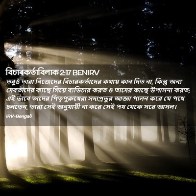 Picture 02 - বিচাৰকর্তাবিলাক 2:17 BENIRV - তবুও তারা নিজেদের - Bible Verse Picture