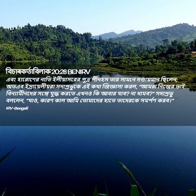 Picture 02 - বিচাৰকর্তাবিলাক 20:28 BENIRV - এবং হারোণের নাতি - Bible Verse Picture