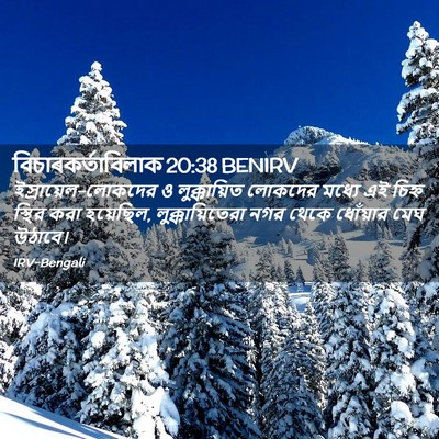 Picture 02 - বিচাৰকর্তাবিলাক 20:38 BENIRV - ইস্রায়েল-লোকদের - Bible Verse Picture