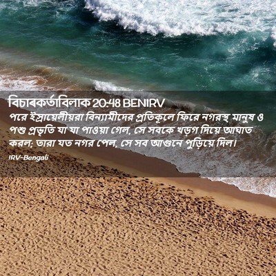 Picture 02 - বিচাৰকর্তাবিলাক 20:48 BENIRV - পরে - Bible Verse Picture