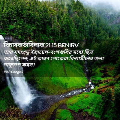 Picture 02 - বিচাৰকর্তাবিলাক 21:15 BENIRV - আর সদাপ্রভু - Bible Verse Picture