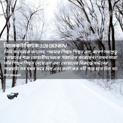 Picture 02 - বিচাৰকর্তাবিলাক 3:28 BENIRV - তিনি তাদেরকে - Bible Verse Picture
