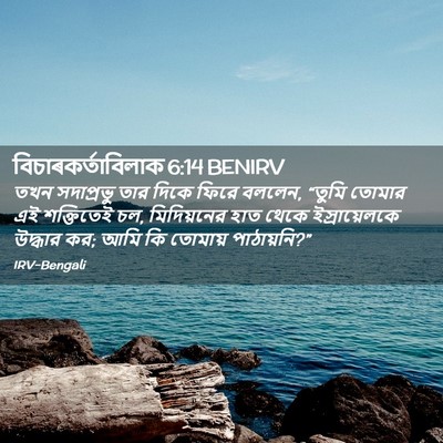 Picture 02 - বিচাৰকর্তাবিলাক 6:14 BENIRV - তখন সদাপ্রভু তার - Bible Verse Picture