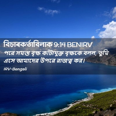 Picture 02 - বিচাৰকর্তাবিলাক 9:14 BENIRV - পরে সমস্ত বৃক্ষ - Bible Verse Picture