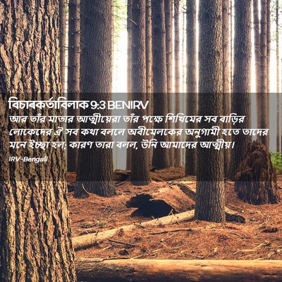 Picture 02 - বিচাৰকর্তাবিলাক 9:3 BENIRV - আর তাঁর মাতার - Bible Verse Picture