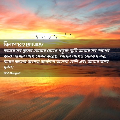 Picture 02 - বিলাপ 1:22 BENIRV - তাদের সব দুষ্টতা - Bible Verse Picture