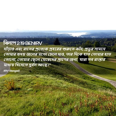 Picture 02 - বিলাপ 2:19 BENIRV - দাঁড়াও এবং রাতের - Bible Verse Picture