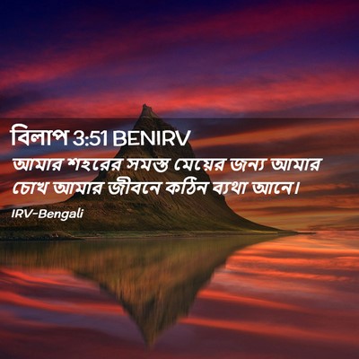 Picture 02 - বিলাপ 3:51 BENIRV - আমার শহরের সমস্ত - Bible Verse Picture