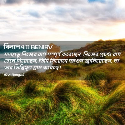 Picture 02 - বিলাপ 4:11 BENIRV - সদাপ্রভু নিজের - Bible Verse Picture