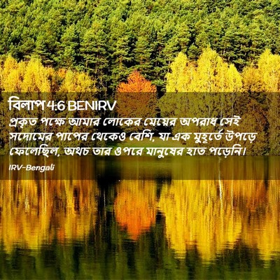 Picture 02 - বিলাপ 4:6 BENIRV - প্রকৃত পক্ষে আমার - Bible Verse Picture