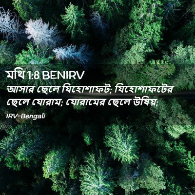 Picture 02 - মথি 1:8 BENIRV - আসার ছেলে - Bible Verse Picture