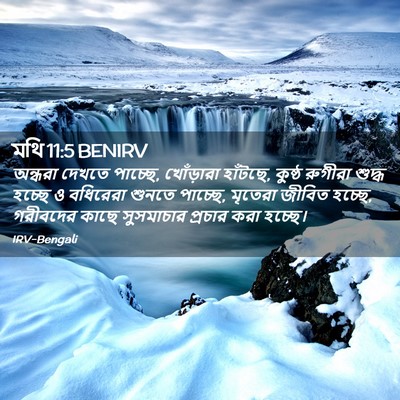 Picture 02 - মথি 11:5 BENIRV - অন্ধরা দেখতে - Bible Verse Picture