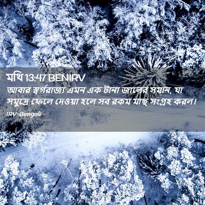 Picture 02 - মথি 13:47 BENIRV - আবার স্বর্গরাজ্য - Bible Verse Picture