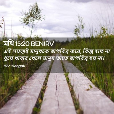 Picture 02 - মথি 15:20 BENIRV - এই সমস্তই মানুষকে - Bible Verse Picture