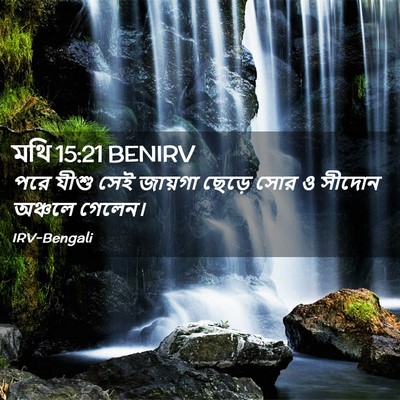 Picture 02 - মথি 15:21 BENIRV - পরে যীশু সেই - Bible Verse Picture