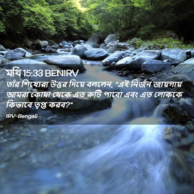 Picture 02 - মথি 15:33 BENIRV - তাঁর শিষ্যেরা - Bible Verse Picture