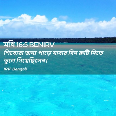 Picture 02 - মথি 16:5 BENIRV - শিষ্যেরা অন্য - Bible Verse Picture