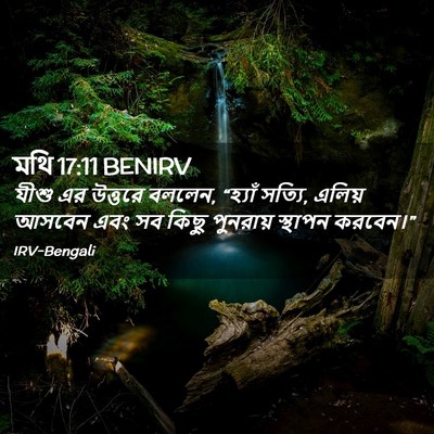 Picture 02 - মথি 17:11 BENIRV - যীশু এর উত্তরে - Bible Verse Picture