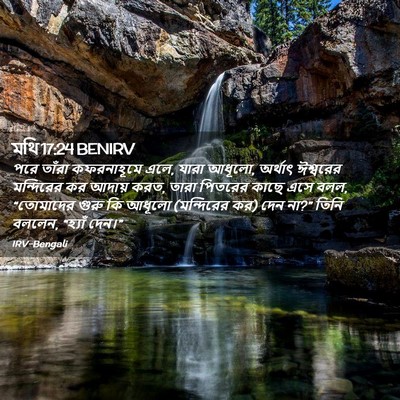 Picture 02 - মথি 17:24 BENIRV - পরে তাঁরা - Bible Verse Picture