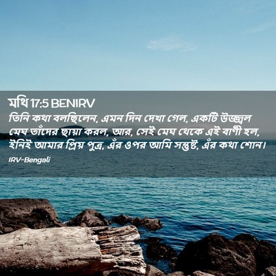 Picture 02 - মথি 17:5 BENIRV - তিনি কথা বলছিলেন, - Bible Verse Picture