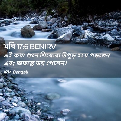 Picture 02 - মথি 17:6 BENIRV - এই কথা শুনে - Bible Verse Picture