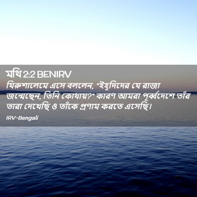 Picture 02 - মথি 2:2 BENIRV - যিরুশালেমে এসে - Bible Verse Picture