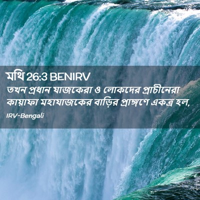 Picture 02 - মথি 26:3 BENIRV - তখন প্রধান - Bible Verse Picture