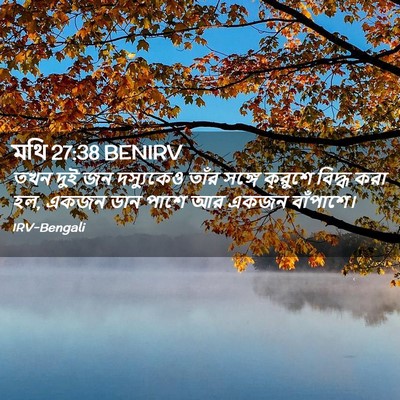 Picture 02 - মথি 27:38 BENIRV - তখন দুই জন - Bible Verse Picture