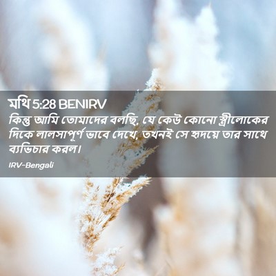 Picture 02 - মথি 5:28 BENIRV - কিন্তু আমি - Bible Verse Picture