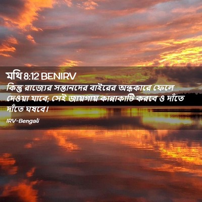 Picture 02 - মথি 8:12 BENIRV - কিন্তু রাজ্যের - Bible Verse Picture