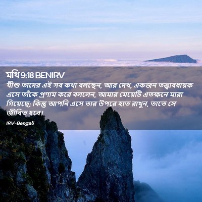 Picture 02 - মথি 9:18 BENIRV - যীশু তাদের এই সব - Bible Verse Picture