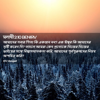 Picture 02 - মলাখী 2:10 BENIRV - আমাদের সবার পিতা - Bible Verse Picture
