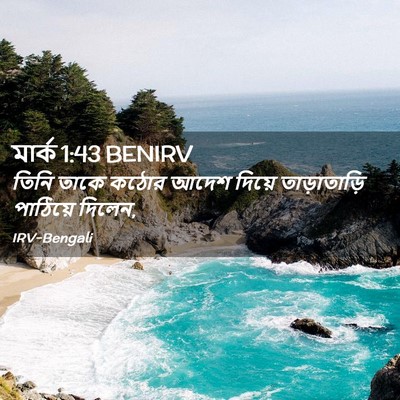 Picture 02 - মার্ক 1:43 BENIRV - তিনি তাকে কঠোর - Bible Verse Picture
