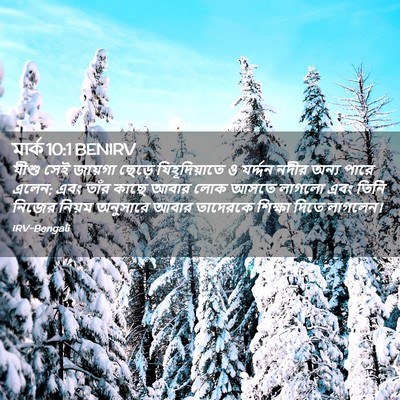 Picture 02 - মার্ক 10:1 BENIRV - যীশু সেই জায়গা - Bible Verse Picture
