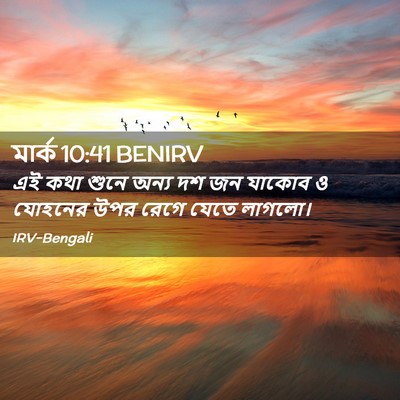 Picture 02 - মার্ক 10:41 BENIRV - এই কথা শুনে অন্য দশ - Bible Verse Picture