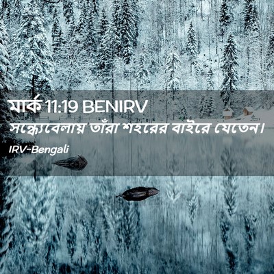 Picture 02 - মার্ক 11:19 BENIRV - সন্ধ্যেবেলায় - Bible Verse Picture