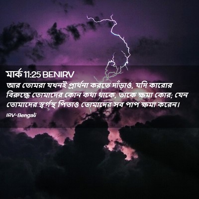 Picture 02 - মার্ক 11:25 BENIRV - আর তোমরা যখনই - Bible Verse Picture