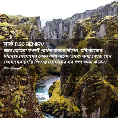 Picture 02 - মার্ক 11:26 BENIRV - আর তোমরা যখনই - Bible Verse Picture