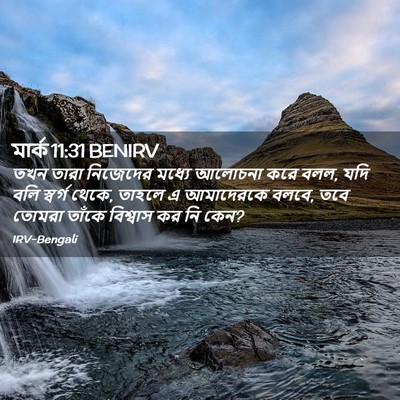 Picture 02 - মার্ক 11:31 BENIRV - তখন তারা নিজেদের - Bible Verse Picture