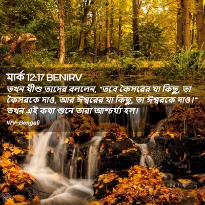 Picture 02 - মার্ক 12:17 BENIRV - তখন যীশু তাদের - Bible Verse Picture