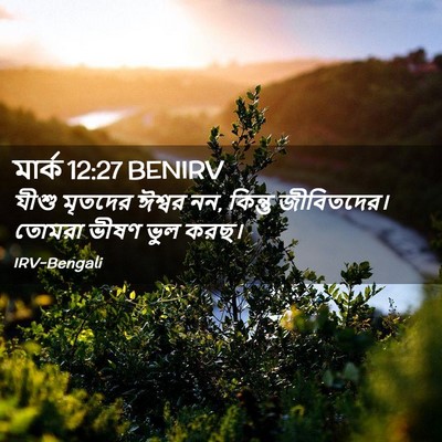 Picture 02 - মার্ক 12:27 BENIRV - যীশু মৃতদের ঈশ্বর - Bible Verse Picture